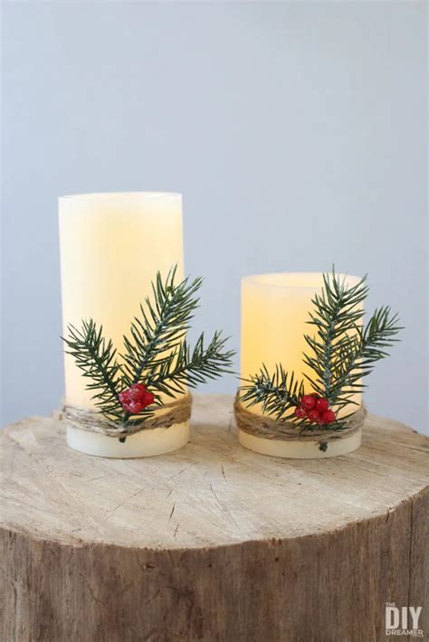 Flameless Christmas Candles - The DIY Dreamer