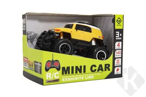 Auto RC mini SUV plast 14cm 27MHz na dálk ovl na bat se světl 2