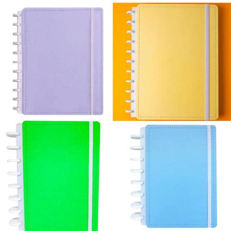 Caderno Inteligente Capa Dura Laminada Lisa Cores Variadas Shopee Brasil