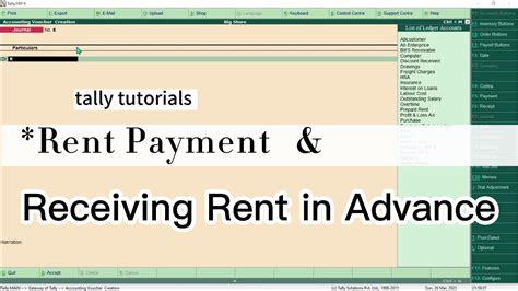 Advance Rent Payment Here S How Easily It Can Be Done With Tally Erp