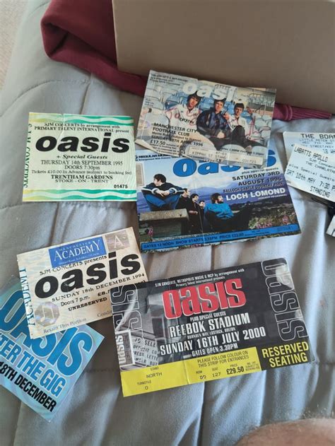 A few of my old Oasis tickets I found rooting through my box of bits