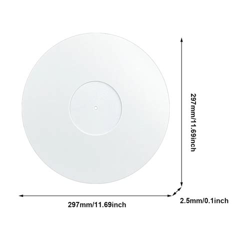 Tampon Colorable Antidérapant pour Tourne Disque en Vinyle Accessoire