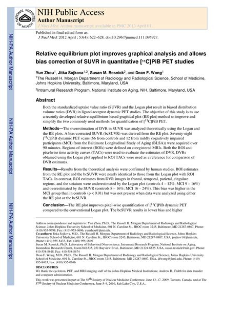 Pdf Relative Equilibrium Plot Improves Graphical Analysis And Allows