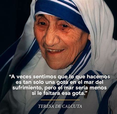 An Older Woman Wearing A Blue And White Headdress With A Quote From