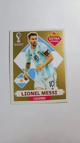 Lionel Messi Extra Sticker Gold Panini Meses Sin Intereses