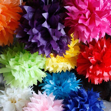 Cm Spikey Tissue Paper Pom Poms By Crafteratti Tissue Paper Pom