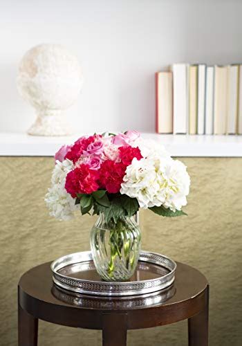 KaBloom Let Them Eat Cake Bouquet Of Pink Roses And White Hydrangeas