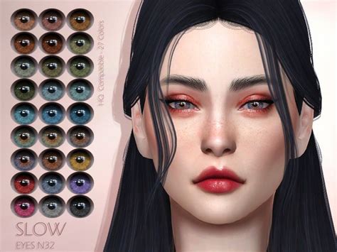 Lisaminicatsims LMCS Slow Eyes N32 HQ In 2024 Sims Sims 4 Makeup Cc