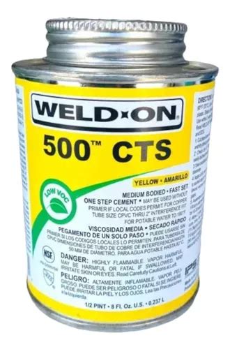 Cemento Weld On 1 4 Cpvc Cts Amarillo Flowguard Gold Envío gratis