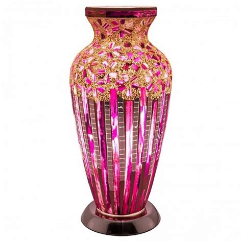 Rose Deco Mosaic Glass Vase Lamp Table Lamps Glass Vase Lamps