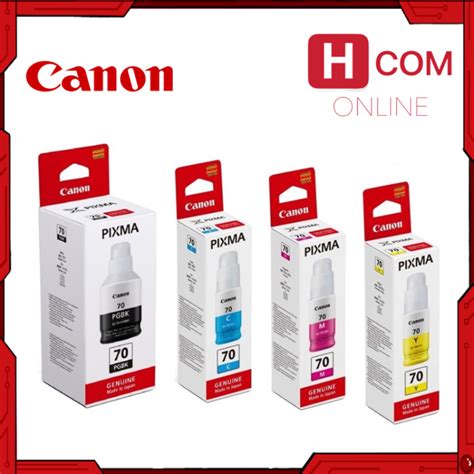 CANON GI 70 GI70 GI 70 BLACK CYAN MAGENTA YELLOW INK BOTTLE 100