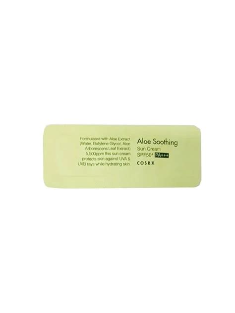 Cosrx Aloe Soothing Sun Cream SPF50 PA+++ Sample - купить с доставкой ...