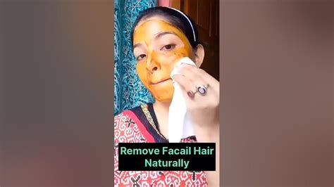 Simple Way Remove Facial Hair Naturally Skincare Viral Asmr Youtubeshorts Shorts