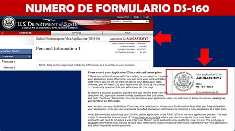 Formulario Ds 160 Costa Rica Solicitud De Visa Americana