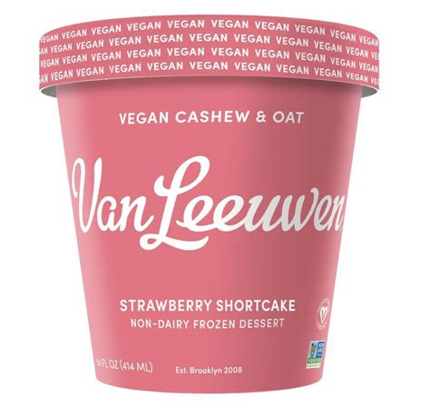 Van Leeuwen Ice Cream Vegan Strawberry Shortcake Oz Walmart