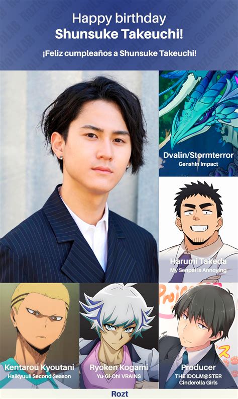 Happy Birthday To Shunsuke Takeuchi Dvalin S Voice Actor Feliz