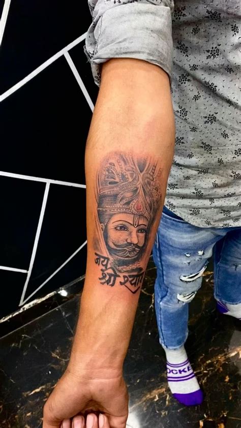 Khatu Shyam Ji Portrait Tattoo Khatu Shyam Ji Tattoo Design Jay