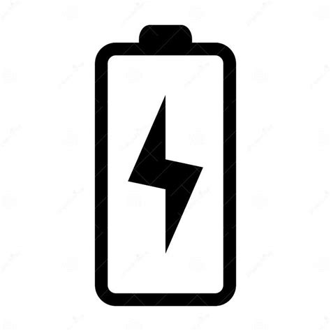 Battery Icon With Lightning Bolt Sign Battery Charging Icon With Lightning Bolt Symbol Stock