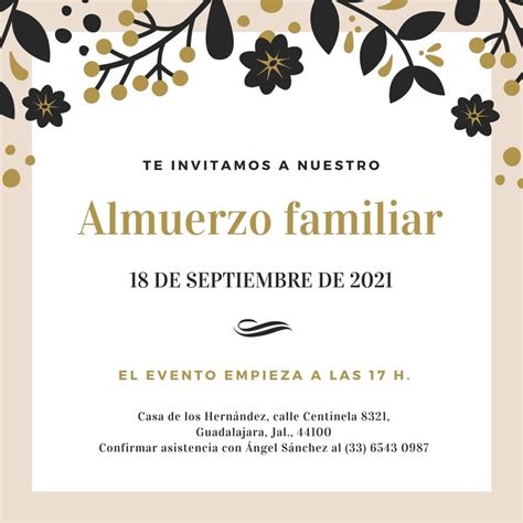 Explor Nuestras Plantillas De Invitaciones Para Almuerzos Canva