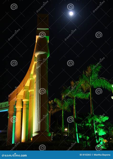 Nice Building at Night stock image. Image of light, full - 810265