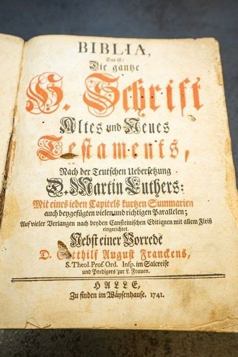 Martin Luther Biblia Das Ist Die Ganze Heilige Schrift Catawiki