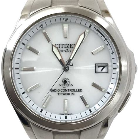 【目立った傷や汚れなし】美品 Citizen シチズン Attesa アテッサ 腕時計 Eco Drive エコドライブ 電波ソーラー