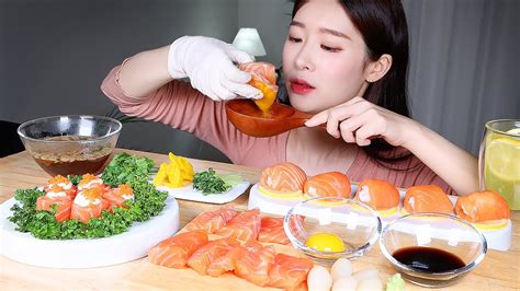 Kg Asmr Mukbang Kg Salmon Feast