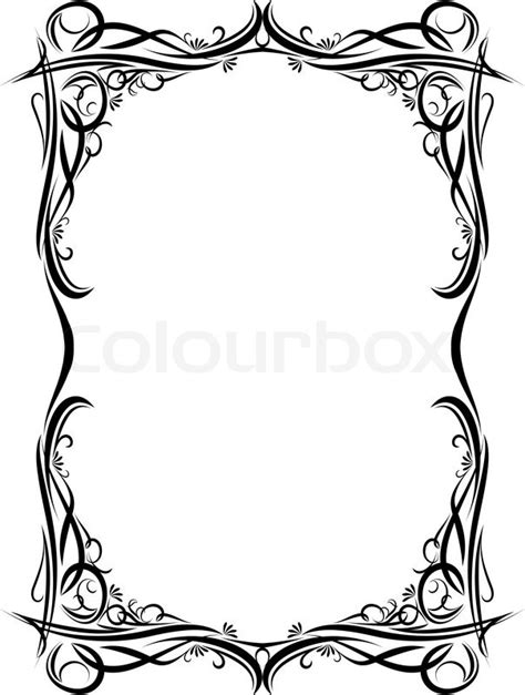 Gothic Border Vector at Vectorified.com | Collection of Gothic Border ...