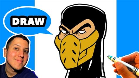 How To Draw Scorpion From Mortal Kombat Easy Pictures To Draw Easy