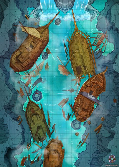 Ship Graveyard Battle Map by Hassly on DeviantArt