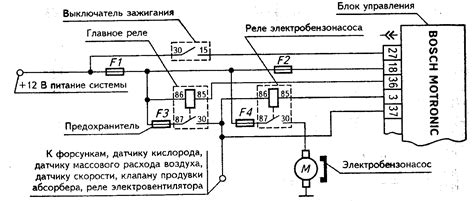 Схема подключения реле бензонасоса ваз 2107 инжектор