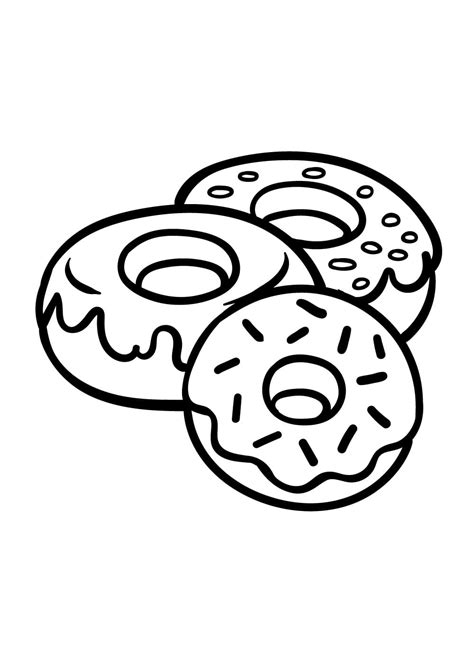 Dibujos De Donas Para Colorear