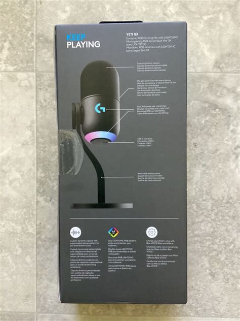 Logitech Yeti Gx Dynamic Gaming Microphone W Lightsync Rgb