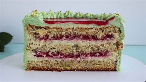 Pistachio Raspberry Cake Youtube