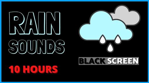 RAIN SOUNDS #blackscreen 10 HOURS / Sounds for Sleeping - rain sounds ...