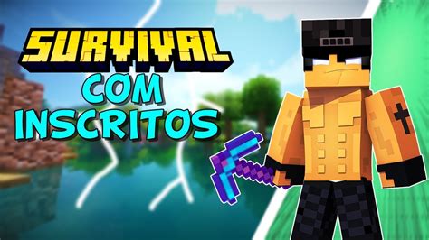 Jogando Minecraft Survival Incritos E Sorteio De VIP YouTube