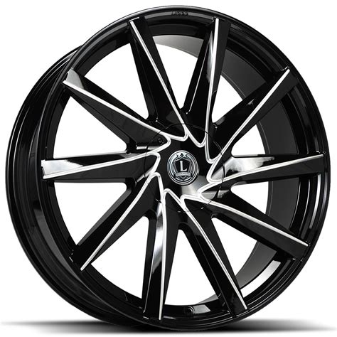 Luxxx Alloys Wheels Lux Gloss Black Milled Rims Lux