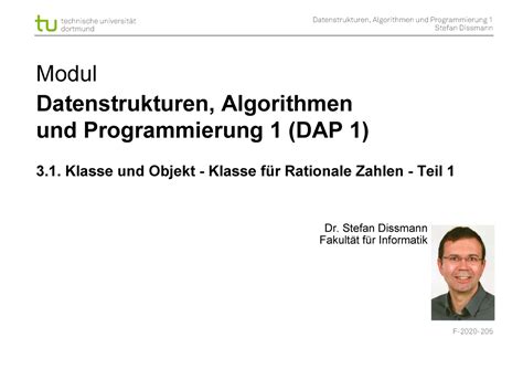 Dap Folien Dortmund Stefan Dissmann Modul Datenstrukturen