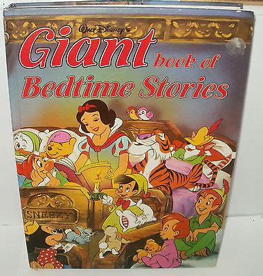 Vintage Walt Disney Giant Book Of Bedtime Stories By Purnell