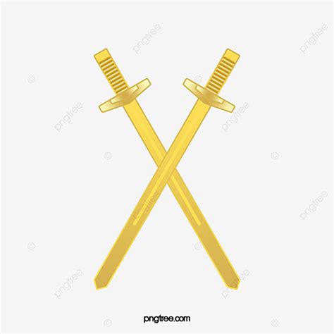 Vector Painted Gold Sword Gold Vector Sword Vector Vector Png