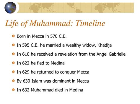 Life of Muhammad: Timeline - ppt download