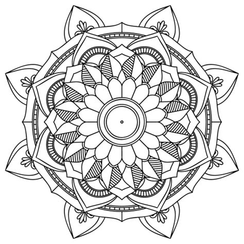 Free SVG Files | SVG, PNG, DXF, EPS | Floral Mandala