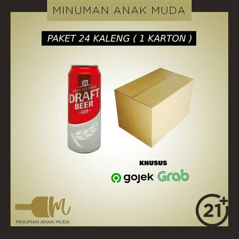 Jual Beer Bir Bali Hai Draft Can 500ml 1 Karton Gojek Grab