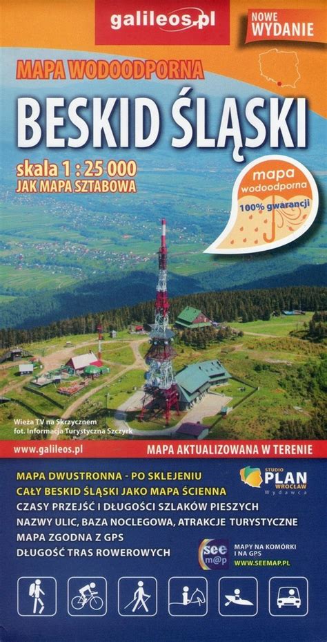 Beskid L Ski Mapa Turystyczna Wodoodporna Plan