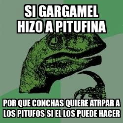 Meme Filosoraptor Si Gargamel Hizo A Pitufina Por Que Conchas Quiere