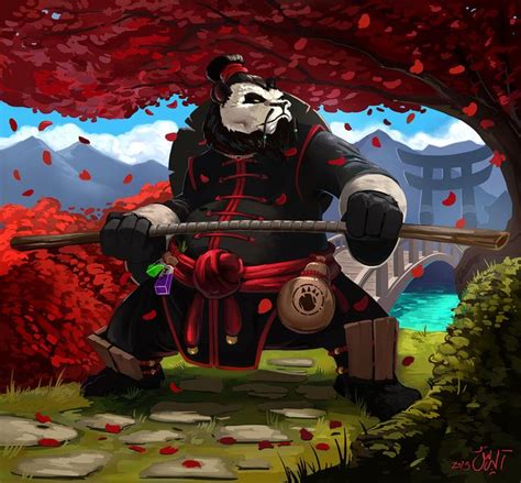 World Of Warcraft Fan Art Pandaren Monk By Albertochuqui On