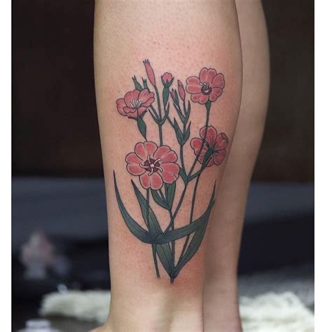 25 Birth Flower Tattoos That Celebrate Each Month Of The Year ...