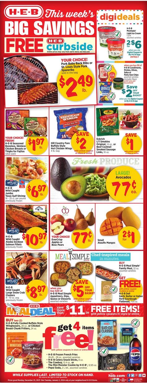 Heb Weekly Ad Dec Jan Weeklyads