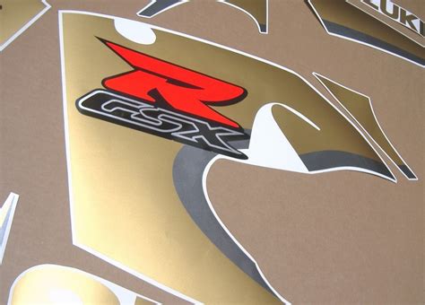 Suzuki Gsxr Srad Decals Set Custom Matte Gold Version