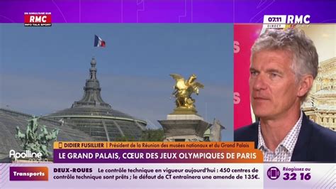 Grand Palais tout sera prêt pour les JO rassure Didier Fusillier